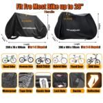 Bicycle Bike Cover For 2 3 bikes Rain Waterproof Dust Snow Sun UV Protector Cover Case For MTB BMX Mountain Hybrid Beach Cruiser - Image 4