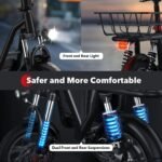 iScooter i12 Electric Scooter With Seat & Carry Basket - Image 11