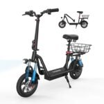 iScooter i12 Electric Scooter With Seat & Carry Basket - Image 3